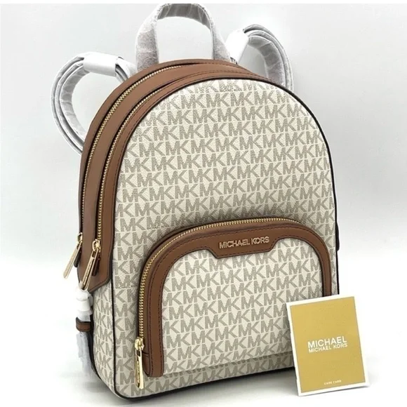 Michael Kors Medium Jaycee Zip Packet
Backpack Vanilla NWT Michael Kors Jaycee Medium Zip Pocket Backpack & wallet  main image 4